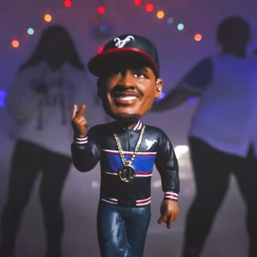 The Braves will give an Usher bobblehead to the first 15,000 folks through the Truist Park gates Wednesday. (Courtesy Atlanta Braves)