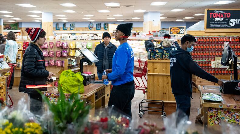Consumer confidence tumbled to its lowest level since January 2021, the Conference Board reported at the end of March. The Trump administration's move to rewrite global trade has sent markets tumbling and businesses and consumers to seek cover. (Erin Schaff/The New York Times)