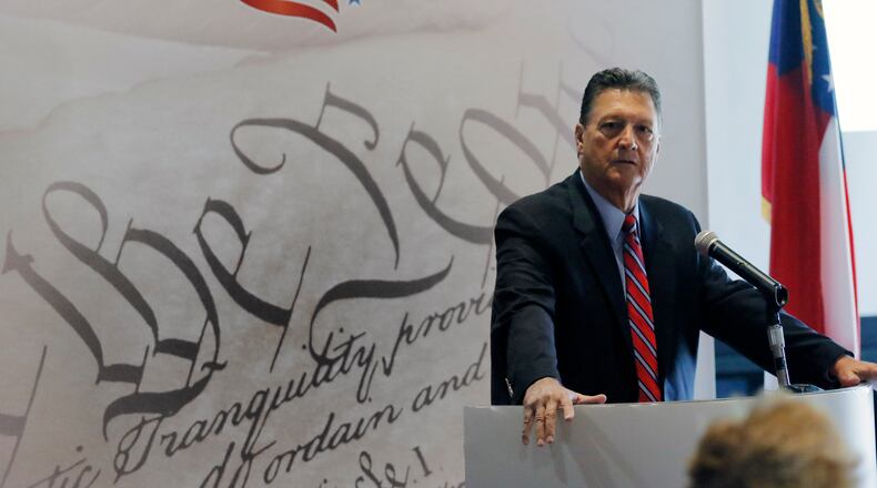 Feb. 16 2017 - Atlanta -  Former congressman Lynn Westmoreland was among the speakers at the luncheon.   The Faith & Freedom Coalition of Georgia held their annual Legislative Luncheon Feb. 16th at the Georgia Freight Depot next to the state Capitol.   BOB ANDRES  /BANDRES@AJC.COM