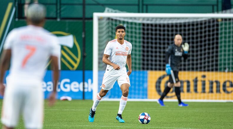 Images from the match between Atlanta United and Portland Timbers at Providence Park in Portland, Oregon. (Photo by Eric Rossitch/Atlanta United)