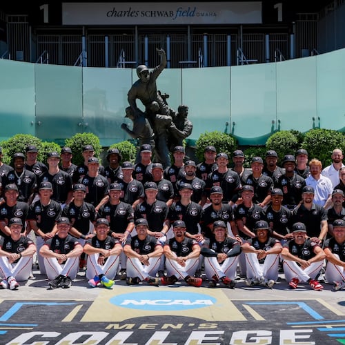 The Georgia baseball team has arrived in Omaha, Nebraska, to prepare for the College World Series. (@BaseballUGA on X)