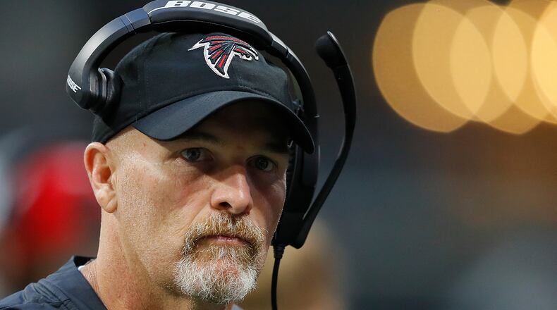 Falcons coach Dan Quinn.