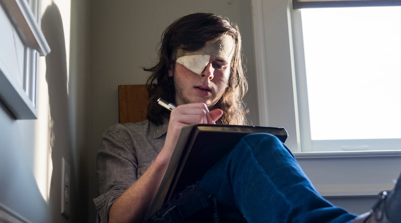 Chandler Riggs as Carl Grimes - The Walking Dead _ Season 8, Episode 9 - Photo Credit: Gene Page/AMC