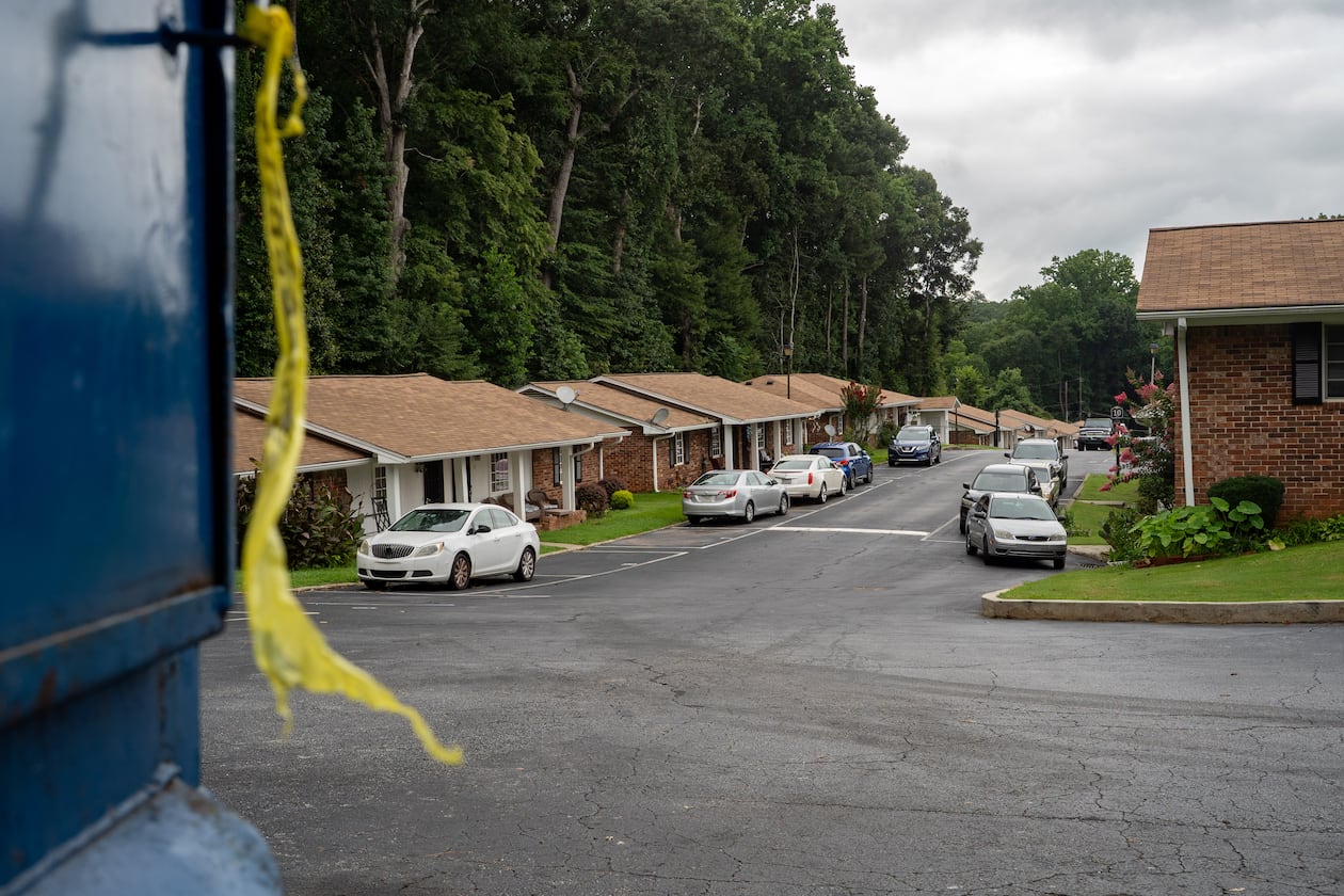 Atlanta police reported to the 100 block of Mt. Zion Rd SE on Sunday to investigate and found a man and woman dead in the bedroom of a home. (Ben Hendren for the AJC)