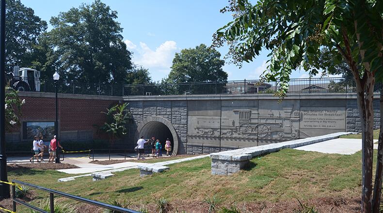 New fees have been added in Kennesaw for use of the Depot Tunnel Amphitheater and for tree removal on historic properties. Courtesy of Kennesaw