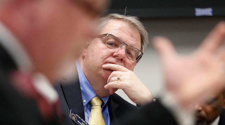 Senate Minority Leader Steve Henson, D-Tucker, during debate in the 2019 session. Bob Andres, bandres@ajc.com