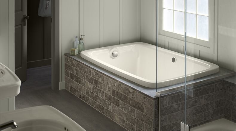 Look for a tub with rounded edges and body-supporting features. (Kohler)