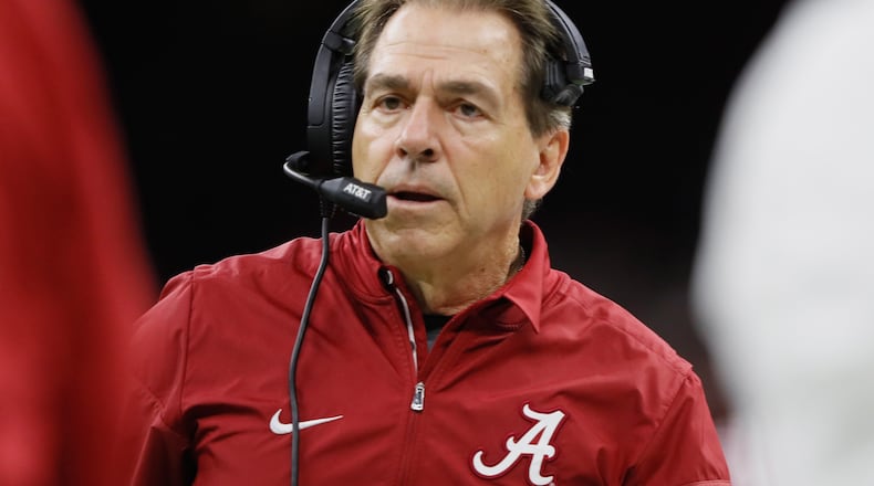 Alabama head coach Nick Saban is going for his sixth national title.
