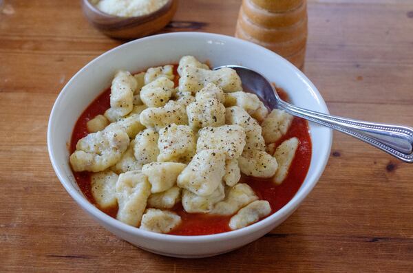 Mashed Potato Gnocchi transforms leftover spuds into a tasty recipe revamp. (Virginia Willis for the AJC)
