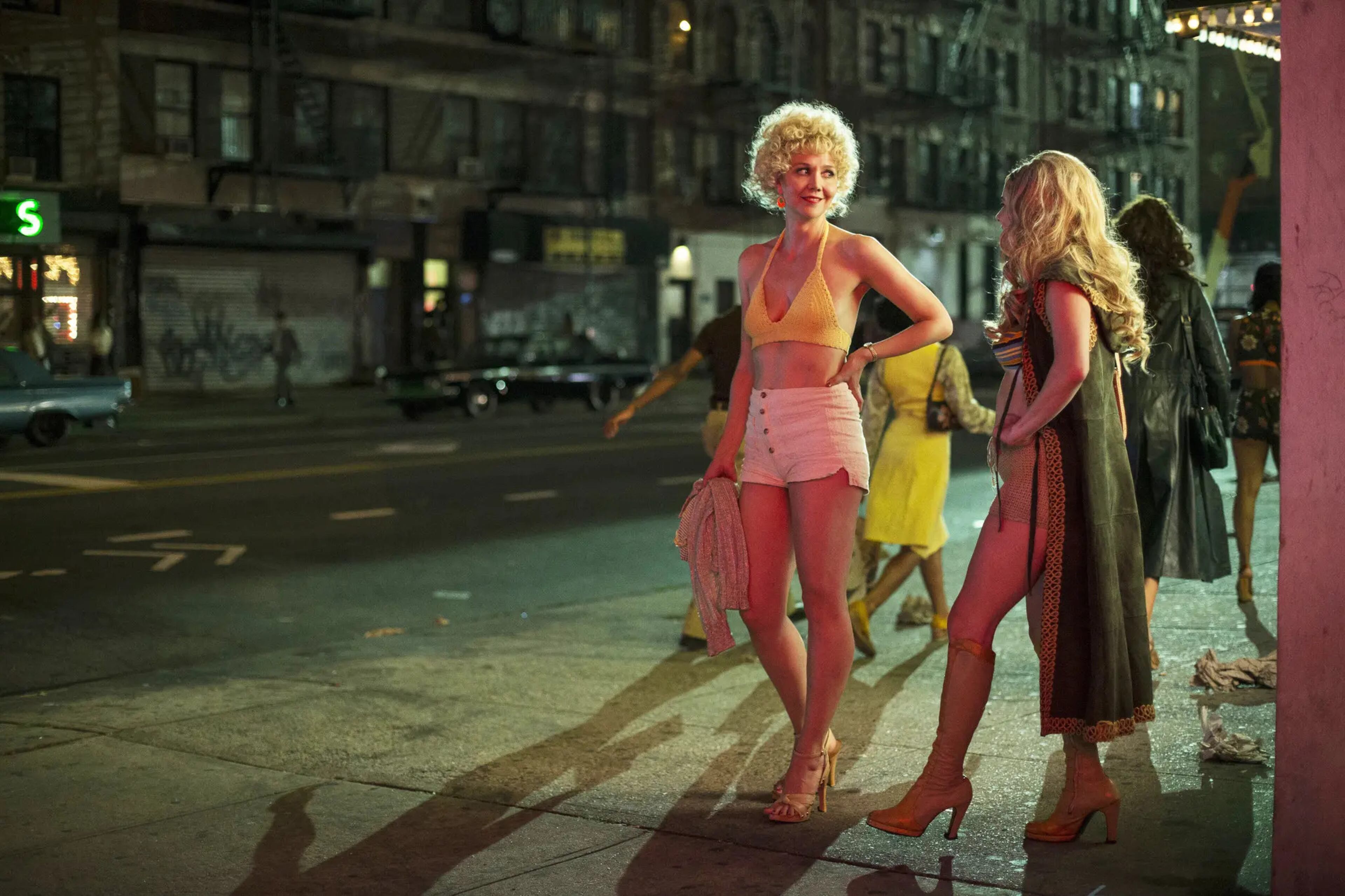 Maggie Gyllenhaal stars as Candy, a Times Square prostitute, in HBO’s drama “The Deuce.” (Paul Schiraldi/HBO)
