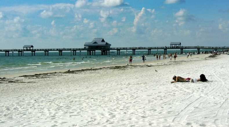 Clearwater Beach in Clearwater, Fla., was ranked among the 25 top beaches internationally by TripAdvisor users.