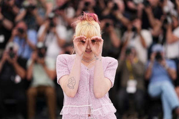 Director Kristen Stewart poses for photographers at the photo call for the film 'The Chronology of Water' at the 78th international film festival, Cannes, southern France, Friday, May 16, 2025. (Photo by Scott A Garfitt/Invision/AP)