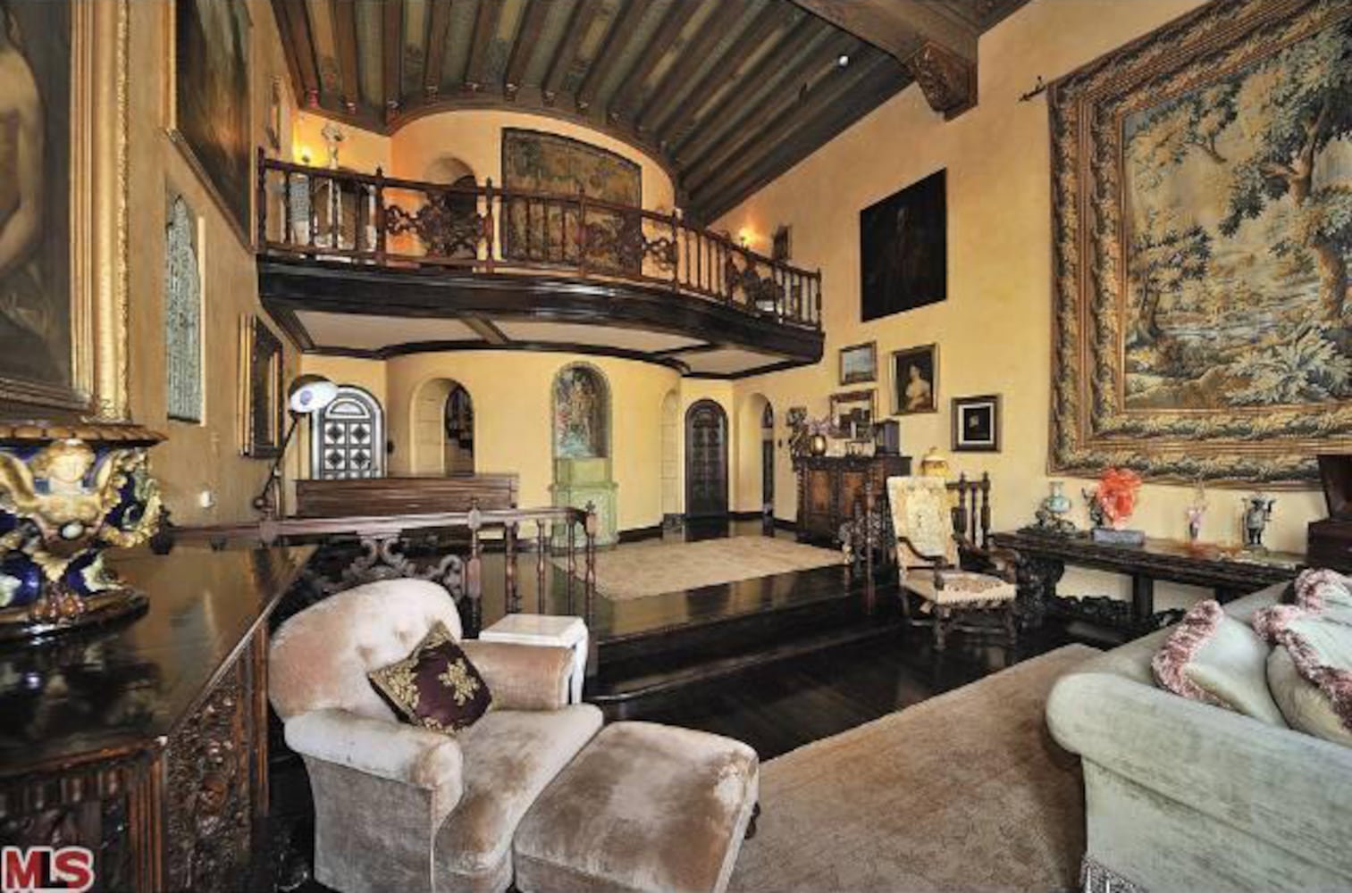 Property includes 3 acres of land, views of Los Angeles