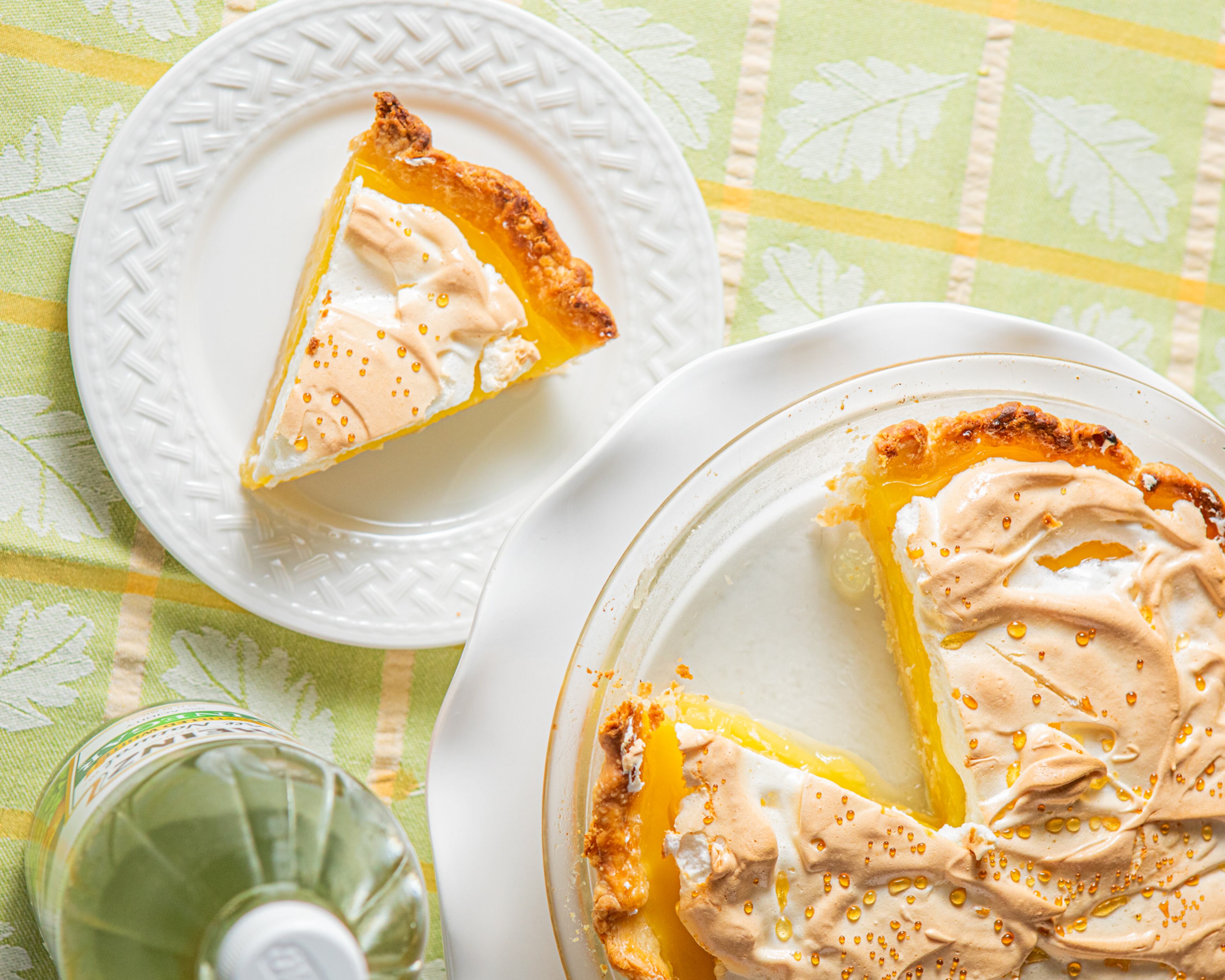 Vinegar, not lemon, adds bright flavor notes to this transparent pie recipe. (Aaliyah Man for the AJC)
