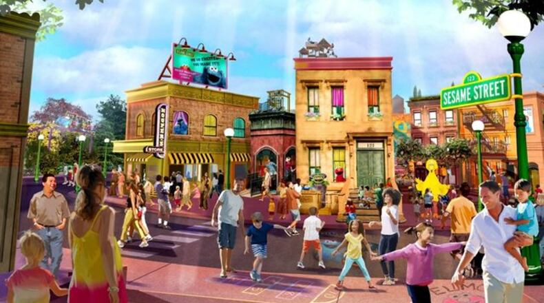 An artist's rendering of SeaWorld Orlando's Sesame Street land.