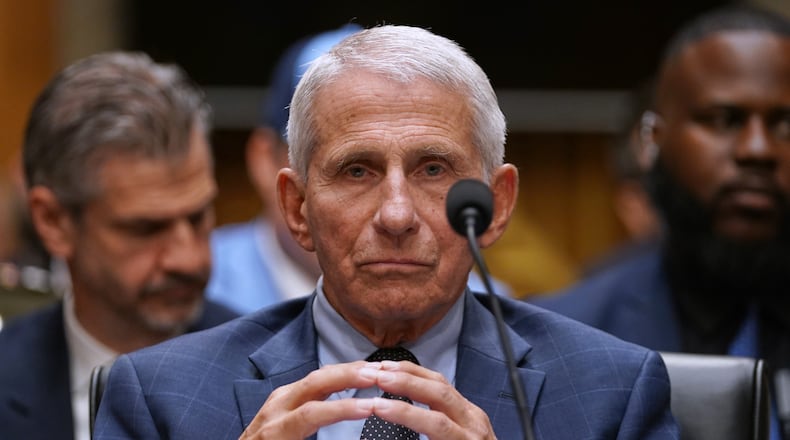 Dr. Anthony Fauci appears before the Senate Homeland Security and Governmental Affairs Committee at the Capitol, Wednesday, July 29, 2026, in Washington. (AP Photo/Allison Robbert)