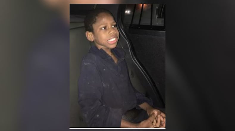 Clayton County police found this boy wandering alone near a Texaco on Old Dixie Highway. (Credit: Clayton County Police Department)