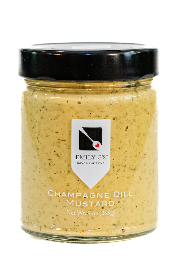 Champagne dill mustard from Emily G’s. (Pete Massey/Courtesy of Emily G’s)