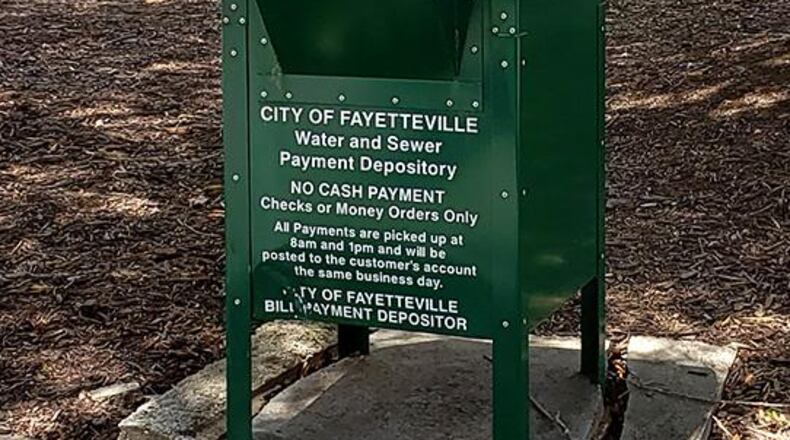 The water and sewer payment box is among the things making the transition from the current Fayetteville City Hall to the new one. Courtesy City of Fayetteville