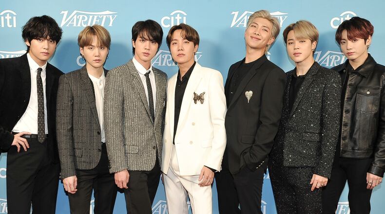 FILE - Korean pop band BTS attends the 2019 Variety's Hitmakers Brunch in West Hollywood, Calif., on Dec. 7, 2019.(Photo by Richard Shotwell/Invision/AP, File)