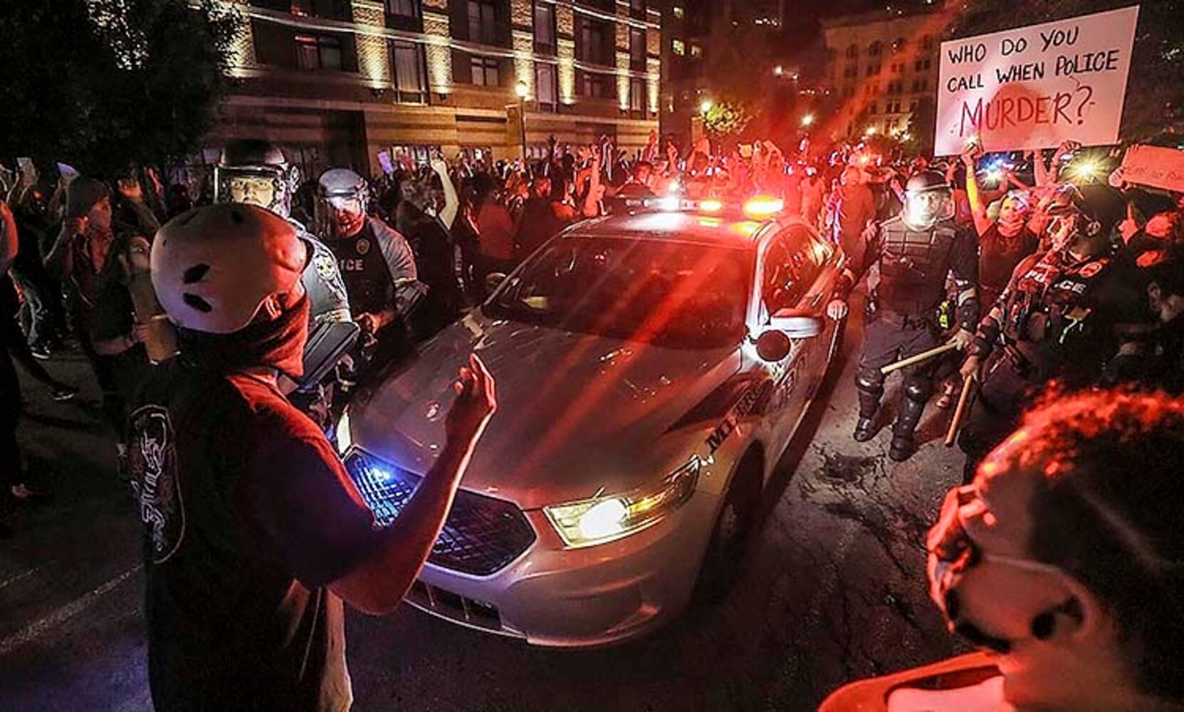 PHOTOS: 7 shot in Louisville during protests of police shooting case