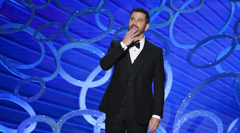LOS ANGELES, CA - SEPTEMBER 18: Host Jimmy Kimmel speaks onstage during the 68th Annual Primetime Emmy Awards at Microsoft Theater on September 18, 2016 in Los Angeles, California. Kimmel shared how much he is being paid to host the Oscars in February. (Photo by Kevin Winter/Getty Images)