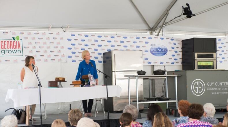 The culinary stage at the AJC Decatur Book Festival will be the site for cooking demonstrations and book discussions Sept. 1 and 2. CONTRIBUTED BY TOM MEYER