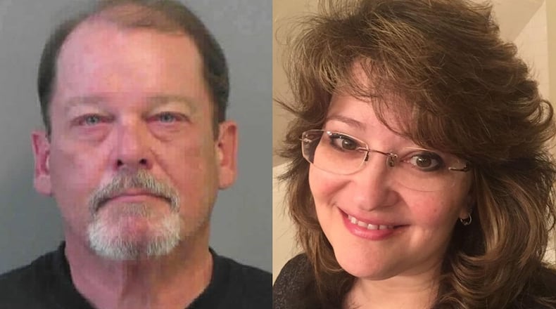 David Bryan White (left) is accused of killing Sharon Kathleen "Kitty" Kell (right) before killing himself.