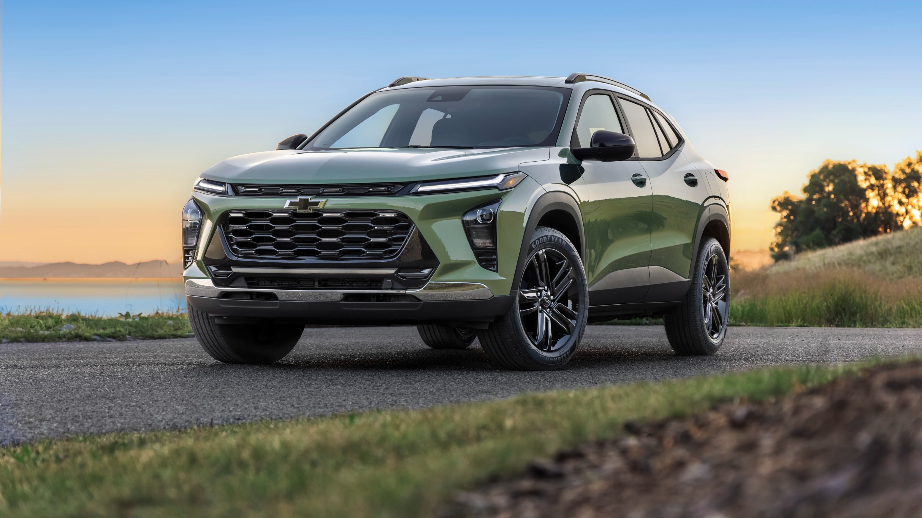 This photo provided by Chevrolet shows the 2025 Chevrolet Trax, which offers budget-friendly pricing and updated tech including an optional 11-inch touchscreen. (Courtesy of General Motors via AP)