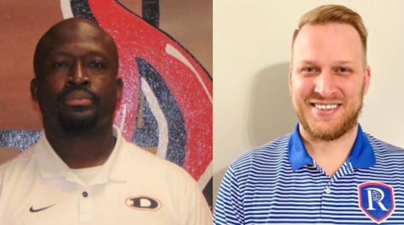 Clifford Fedd (left) has coached Dutchtown the past five seasons, winning 43 games. He's the new coach at Sumter County in Americus. Riverwood defensive coordinator Michael Young has been promoted to head coach.