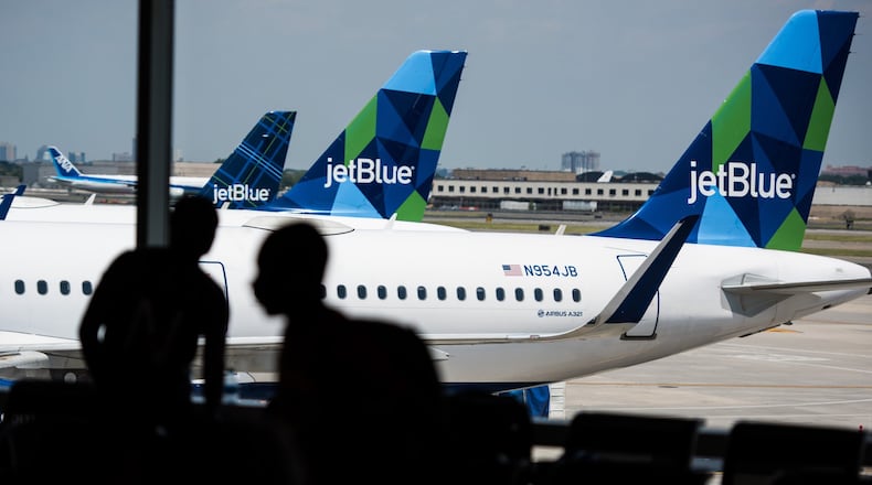 A JetBlue Airways Airbus A321 plane. Credit: Mark Kauzlarich/Bloomberg