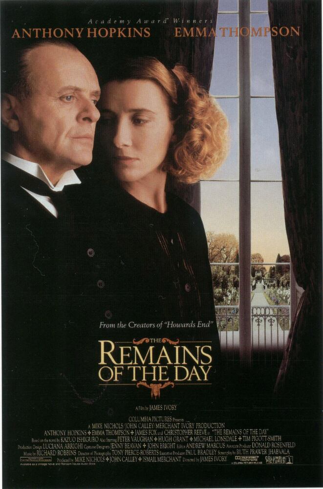 Stevens in "Remains of the Day," played by Anthony Hopkins