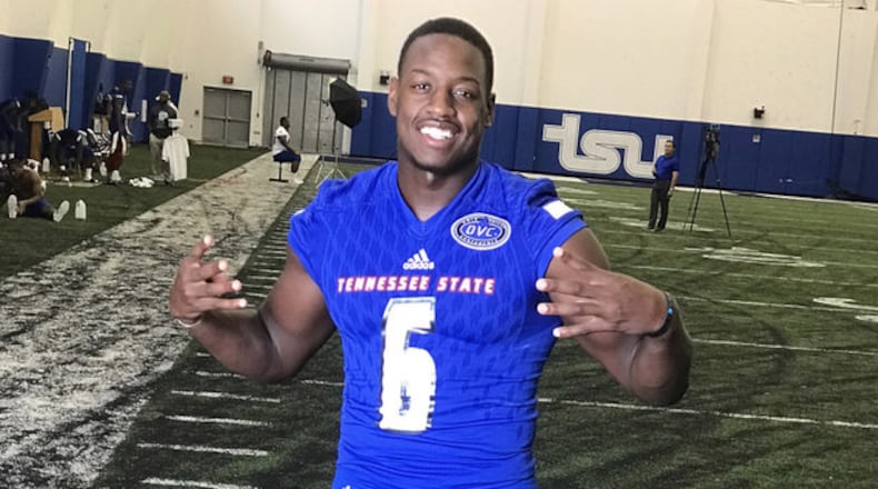 Christion Abercrombie, a linebacker for the TSU Tigers and a graduate of Westlake High School, was critically injured during the Sept. 29 game against Vanderbilt.