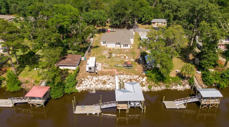 The Satilla Shores neighborhood outside Brunswick. AJC photo: Hyosub Shin
