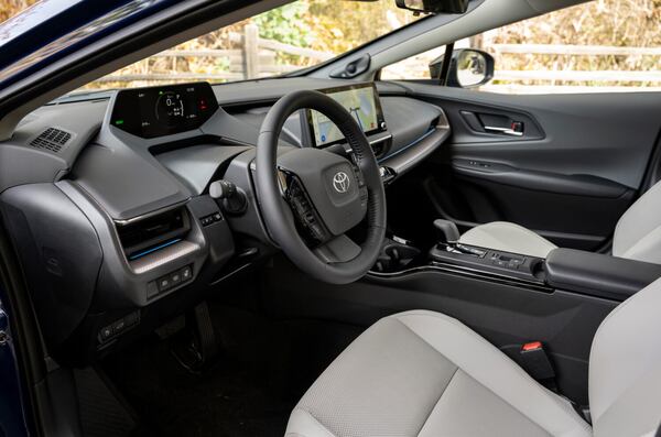 The 2026 Toyota Prius comes with many luxurious features. Depending on trim and packages, you can get blind-spot monitoring, a glass roof, a JBL audio system, wireless phone charging, a 12.3-inch touchscreen and a 360-degree parking camera. (Courtesy of Toyota)