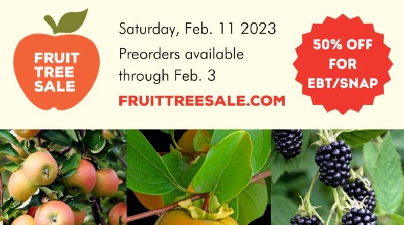 Until Feb. 3, online orders may be placed for Food Well Alliance's Fruit Tree Sale at FruitTreeSale.com. (Courtesy of Food Well Alliance)