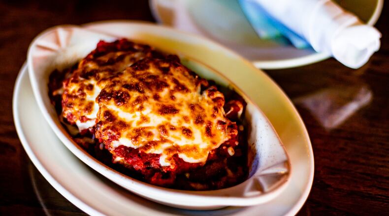 The eggplant parmigiana at Scalini’s Italian Restaurant is believed by many to help pregnant women go into labor. CONTRIBUTED BY HENRI HOLLIS