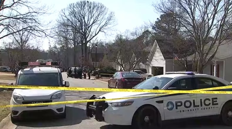 Gwinnett County police are investigating after two people were found dead Wednesday inside a home near Lawrenceville.