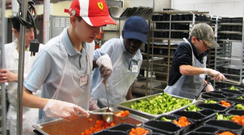 Several years ago, the entire middle school from Sophia Academy spent a morning volunteering at Senior Connection, a Chamblee nonprofit that provides home and community based care for seniors. The students helped with the Mealson Wheels program which provides food to housebound seniors. l