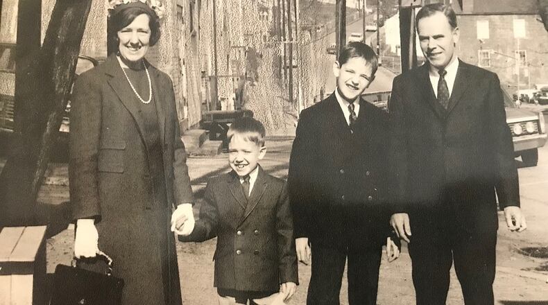 The Bradley family after church