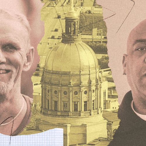 (Photo Illustration: Chris Skinner for the AJC | Source: Mike Stewart/AP, Tyson Horne/AJC)