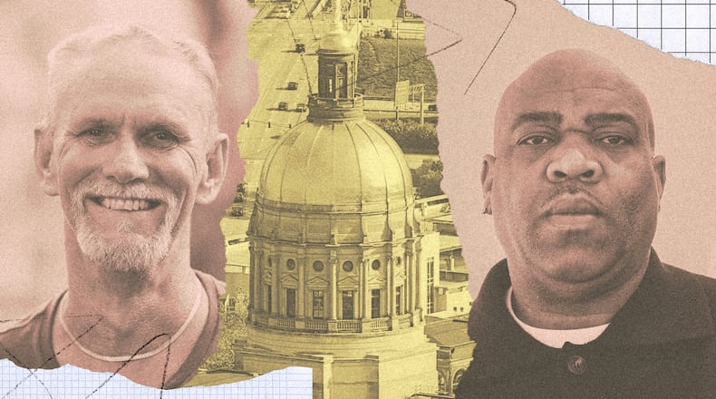 (Photo Illustration: Chris Skinner for the AJC | Source: Mike Stewart/AP, Tyson Horne/AJC)