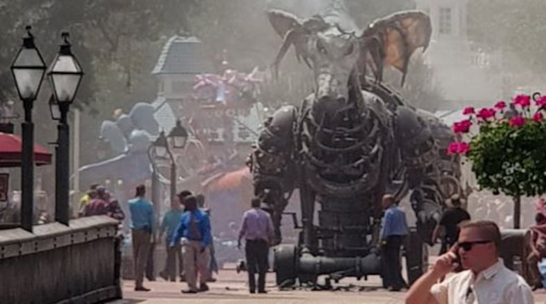 Disney float catches fire (Photo: Martin MJ)