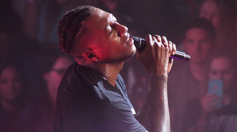 Atlanta-based rapper Lecrae performed at the Tabernacle on Oct. 5, 2017, as part of his "All Things Work Together" tour. Photo: Melissa Ruggieri/AJC