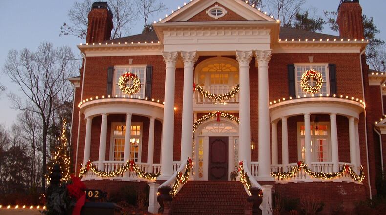 This classic colonial Atlanta home was decorated by Property Creations Inc.