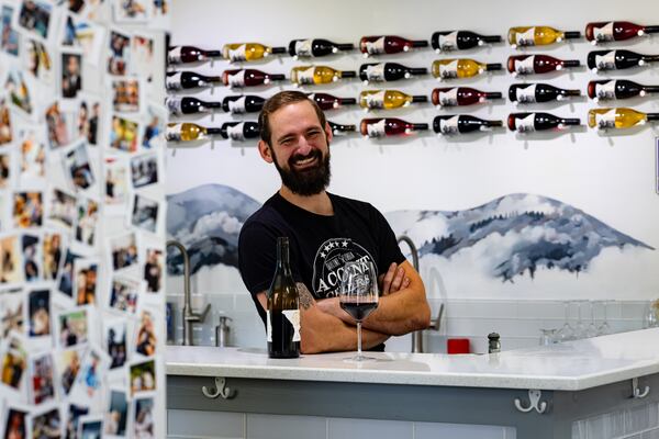 Partner and winemaker Tyler Barnes wants every guest to learn something new when visiting Accent Cellars in Dahlonega, Georgia. Courtesy of Accent Cellars