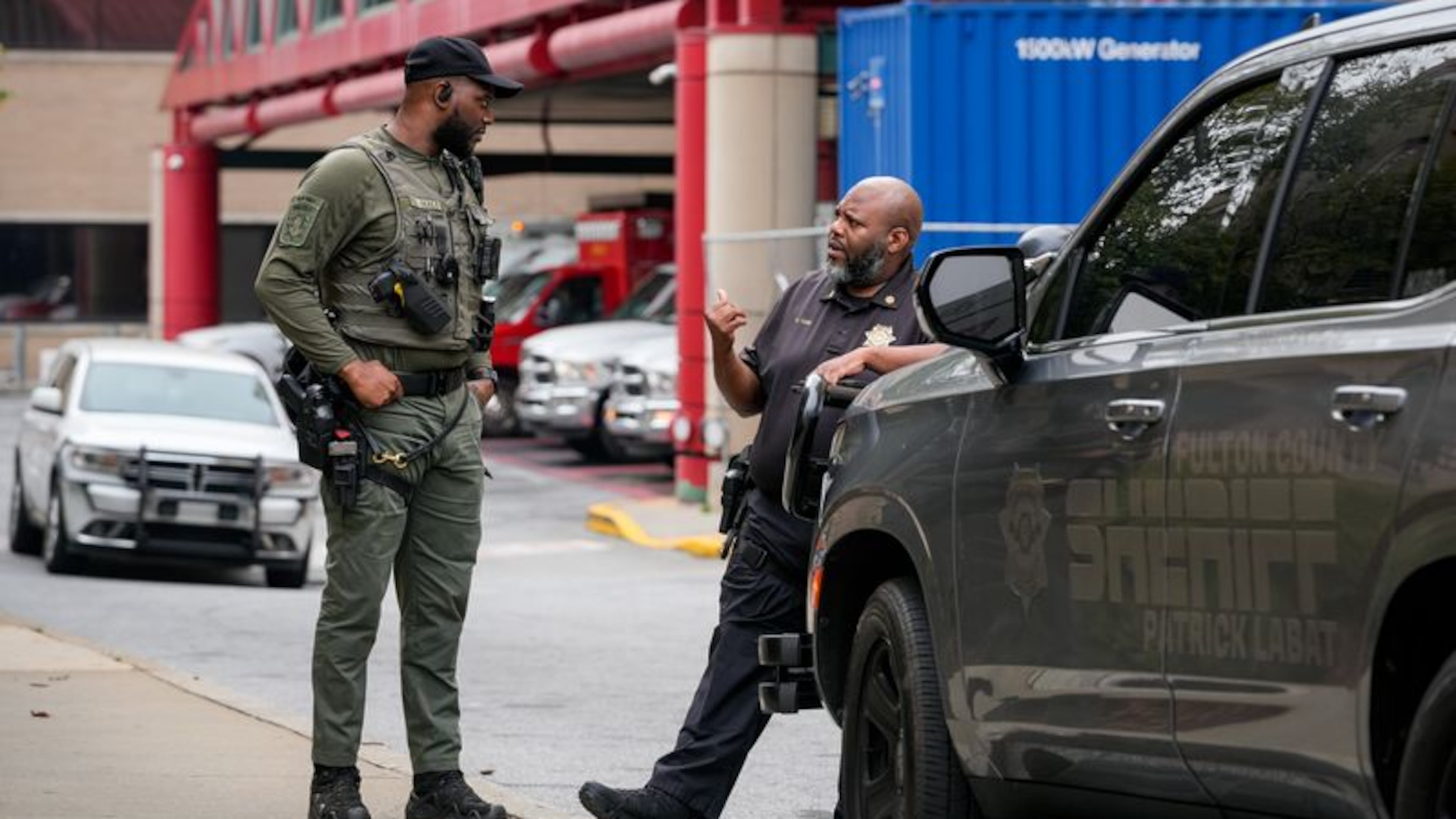 A Fulton County jailer was being treated at Grady Memorial Hospital (pictured here) on Tuesday after being attacked by an inmate, the sheriff's office said. (Ben Hendren for the AJC)