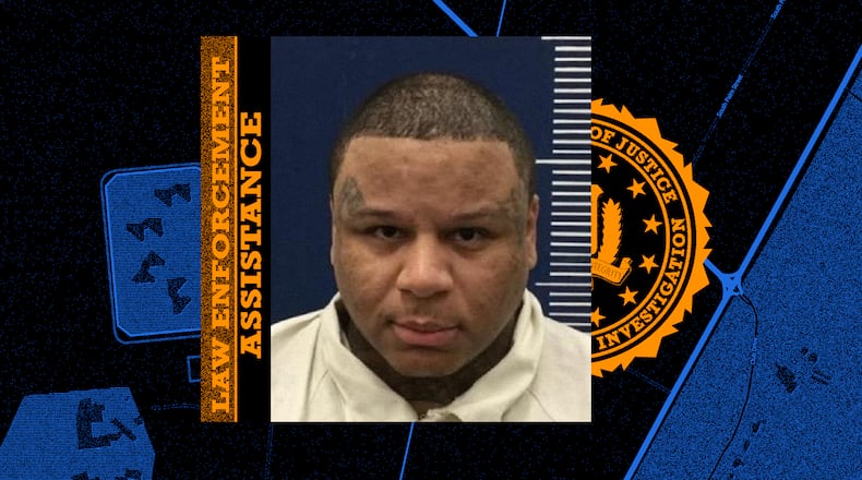 Arthur Lee Cofield Jr., who walked out of a prison camp at Federal Correctional Institution Jesup on May 26, was serving a 30-year sentence, with 18 to serve in prison, after pleading guilty to charges including criminal attempt to commit murder and participation in criminal street gang activity. (Photo Illustration: AJC | Source: File, OpenMaps)