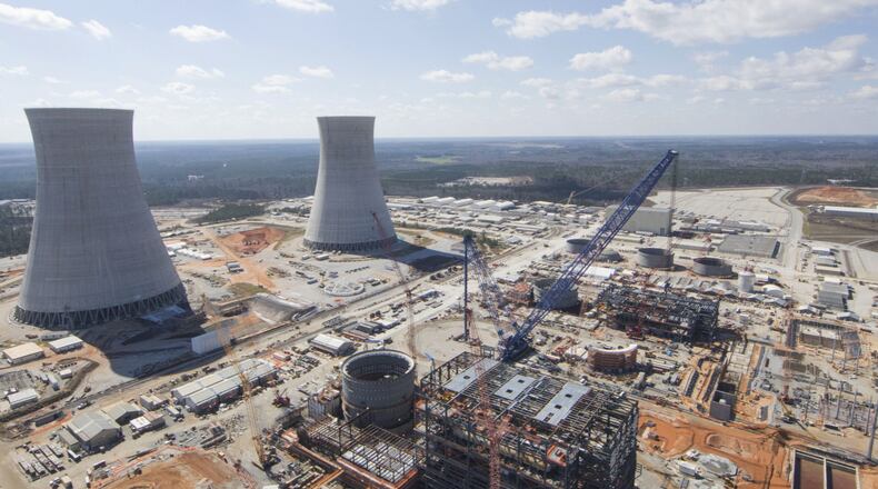 Plant Vogtle nuclear power plants under construction near Augusta. Photo: Georgia Power