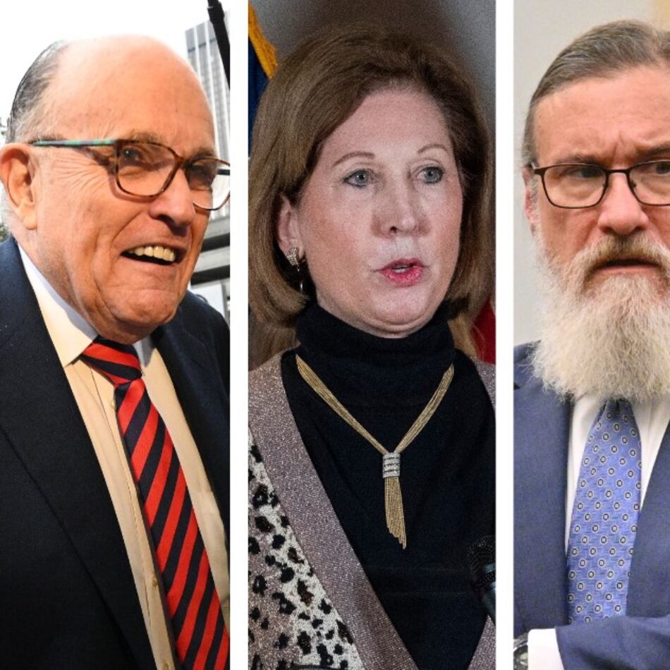(From left to right) Lin Wood, Rudy Giuliani, Sidney Powell and McCall Calhoun.